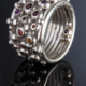 Laurence Oppermann - Bague Première Rosée argent et pierres